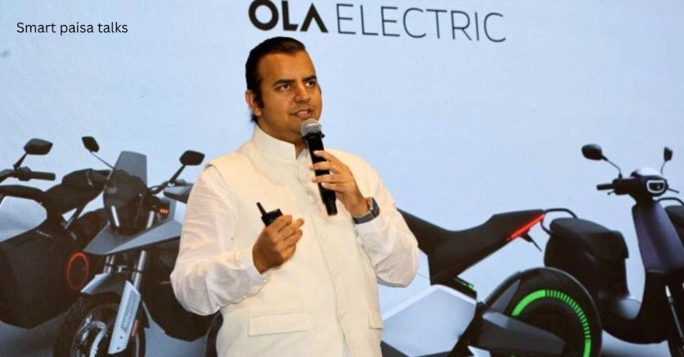 Bhavish agrawal ceo of ola electric is telling sumthing to audiance